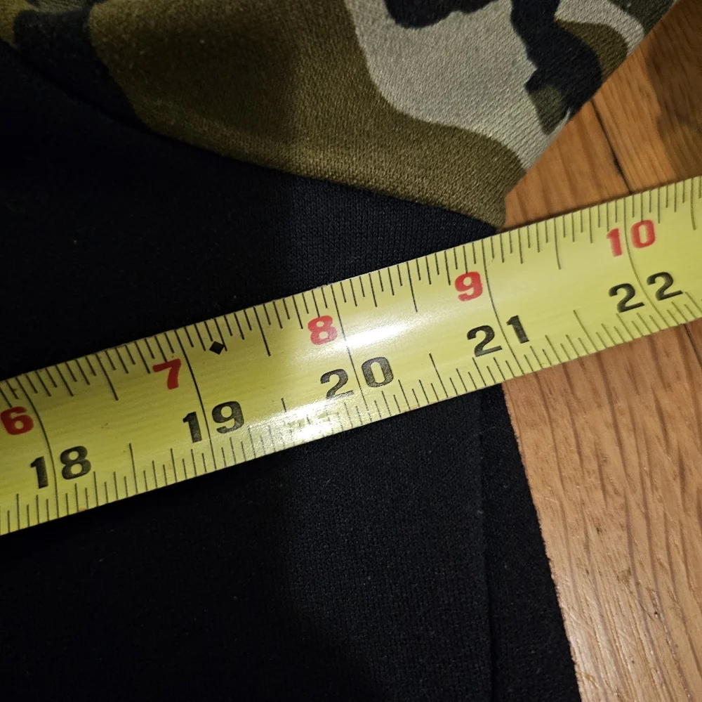 Nike Dri Fit Full Zip Camo Hoodie Jacket Black & Army Green Men's Medium Unisex